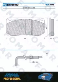 Комплект тормозных колодок FOMAR Friction FO 676781